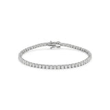 Classic Moissanite Tennis Bracelet in Sterling Silver