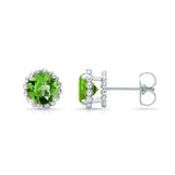 1.00ct. Peridot Studs