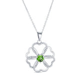 Peridot Heart Necklace