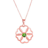 Peridot Heart Necklace