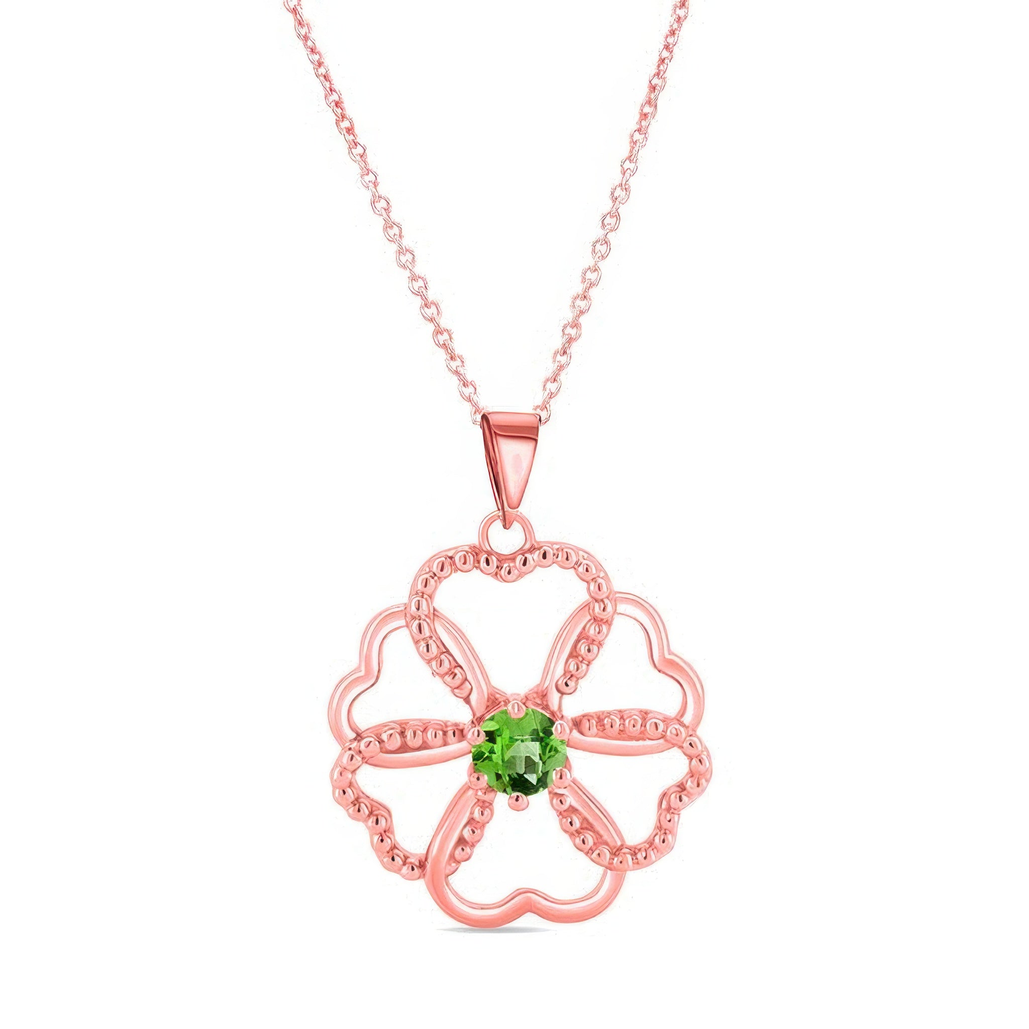 Peridot Heart Necklace