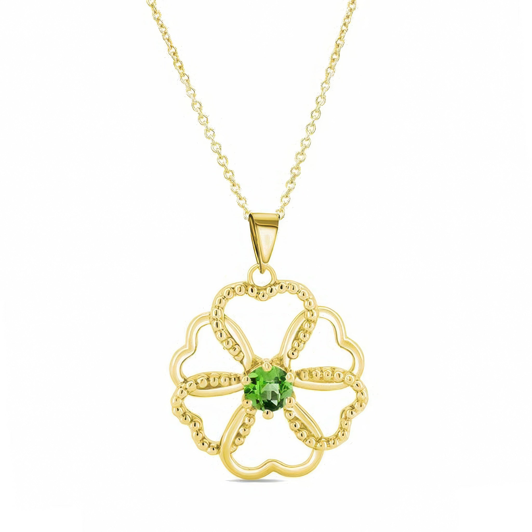 Peridot Heart Necklace