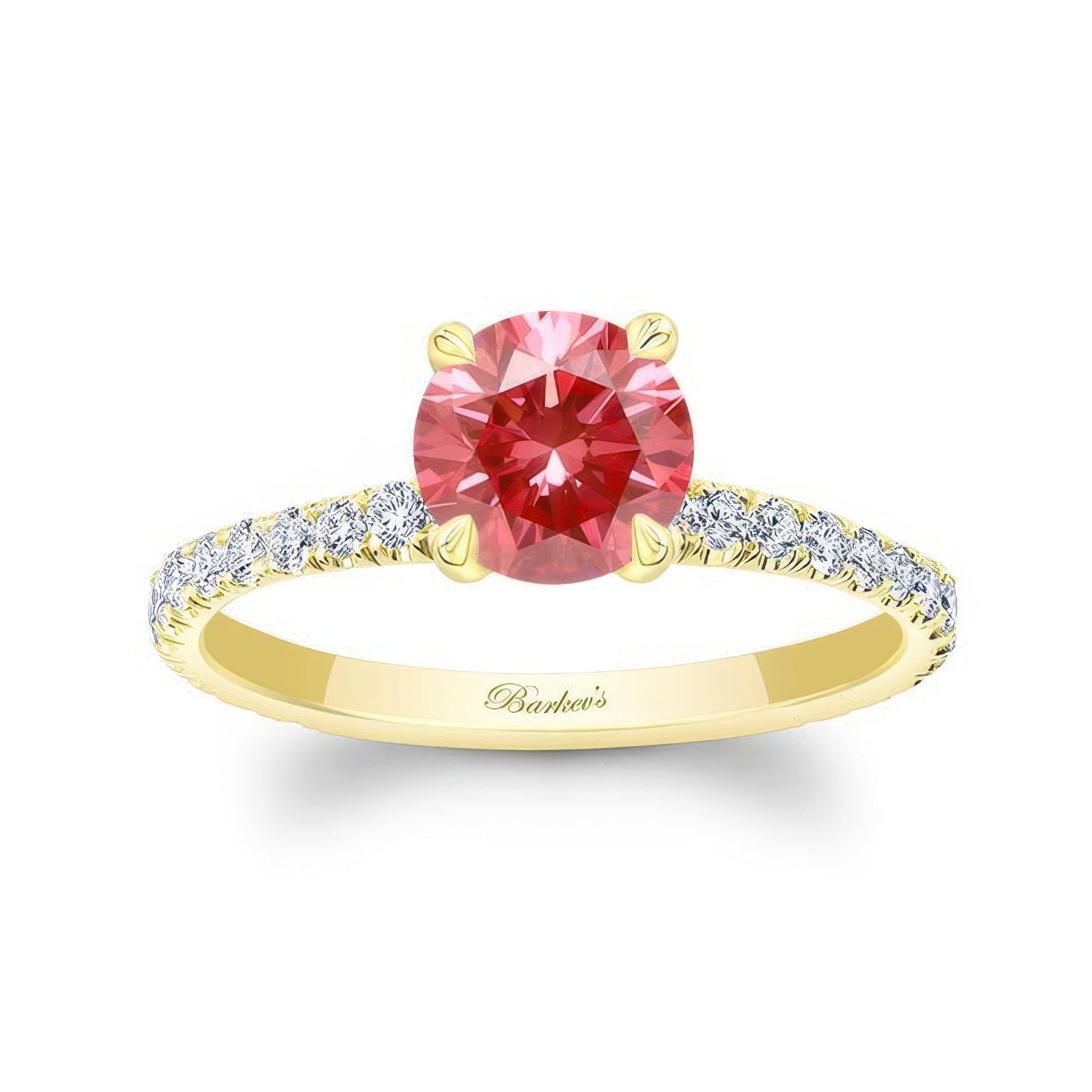 Lab Grown Pink Diamond Ring