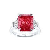 5 Carat Lab Pink Diamond Ring