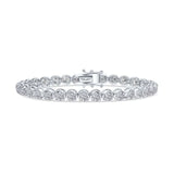 8 Carat Crown Prong Diamond Tennis Bracelet