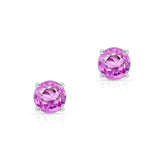 Simple 1.00ct. Pink Sapphire Studs