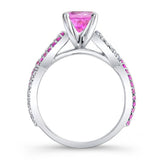 Pink Sapphire Infinity Ring