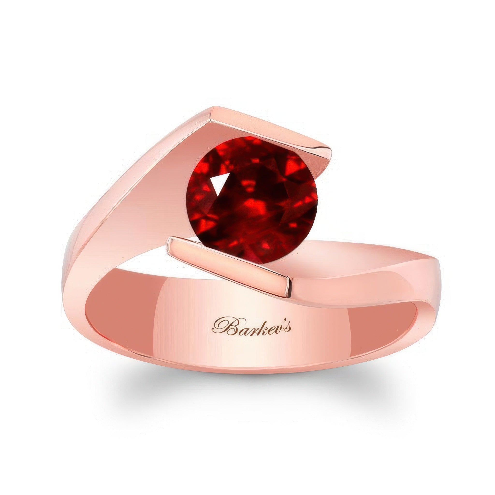 Tension Solitaire Ruby Ring