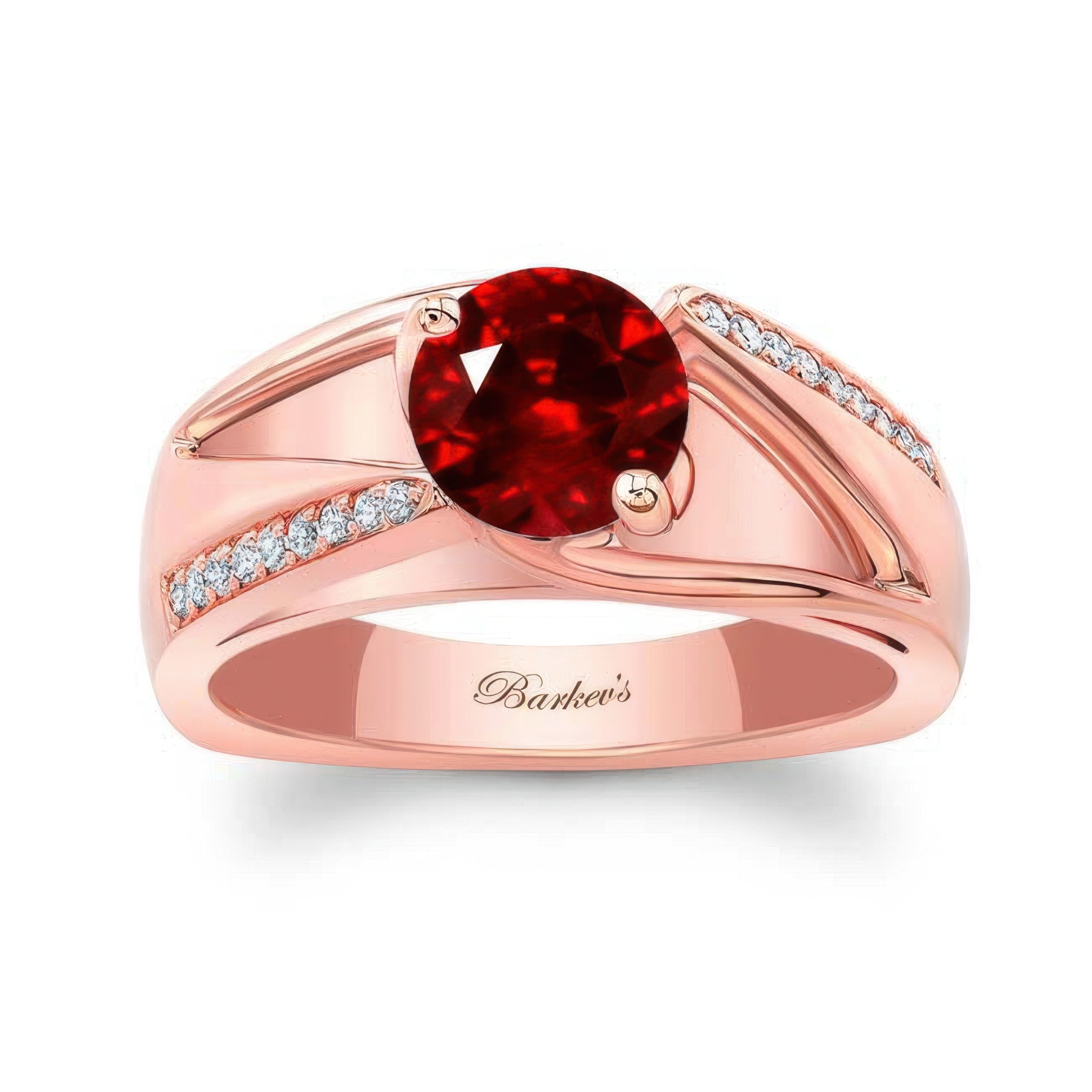 Pave Ruby And Diamond Ring