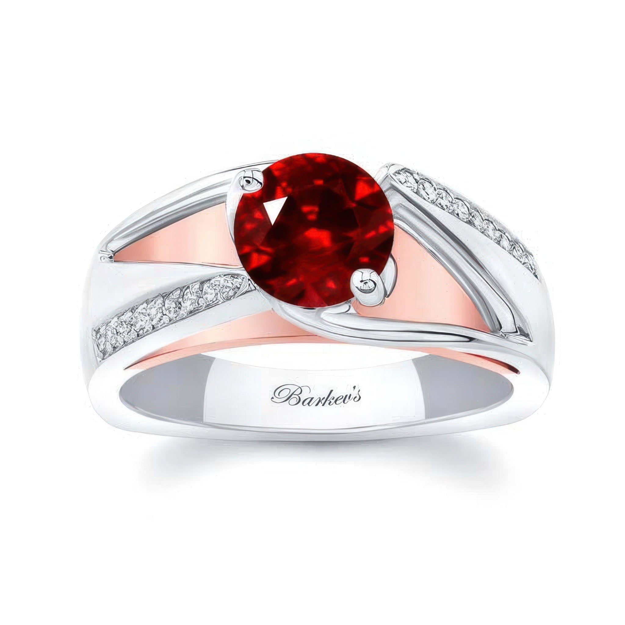 Pave Ruby And Diamond Ring