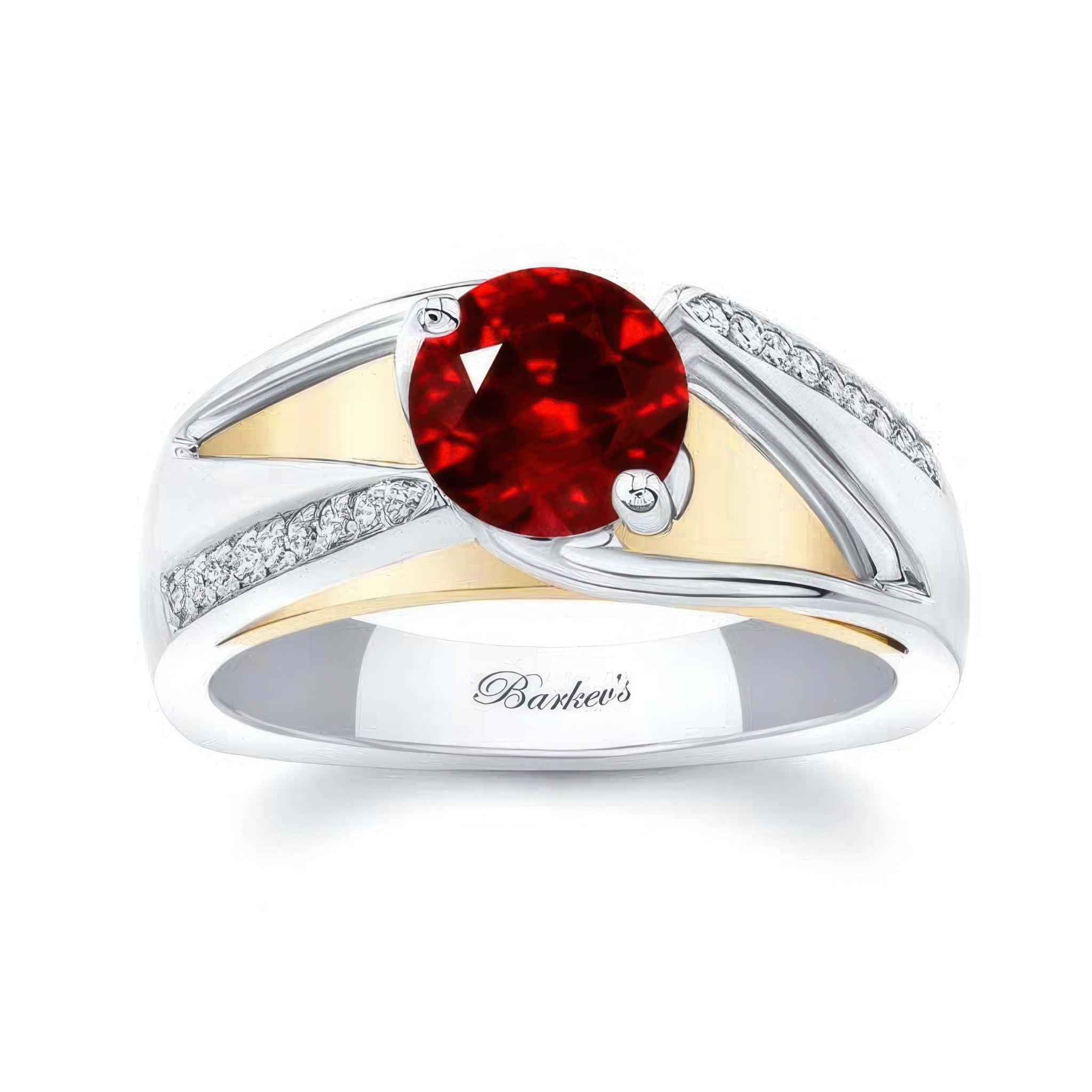 Pave Ruby And Diamond Ring