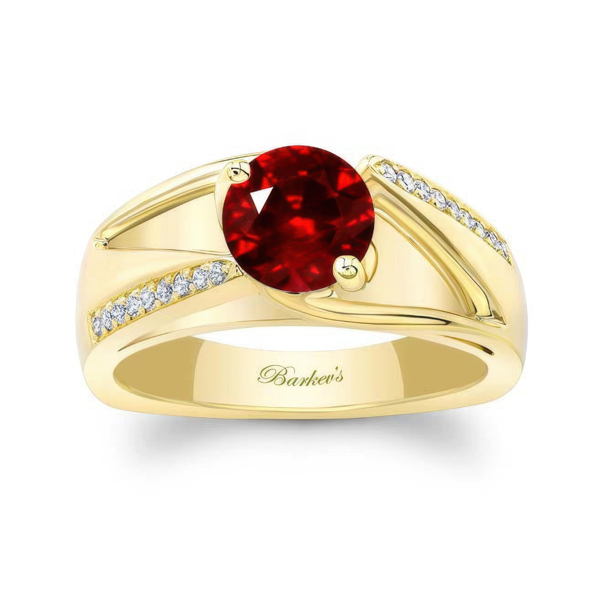 Pave Ruby And Diamond Ring