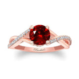 One Carat Ruby And Diamond Ring