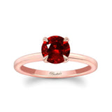 Ruby And Diamond Micro Pave Hidden Halo Ring