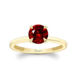 Ruby And Diamond Micro Pave Hidden Halo Ring