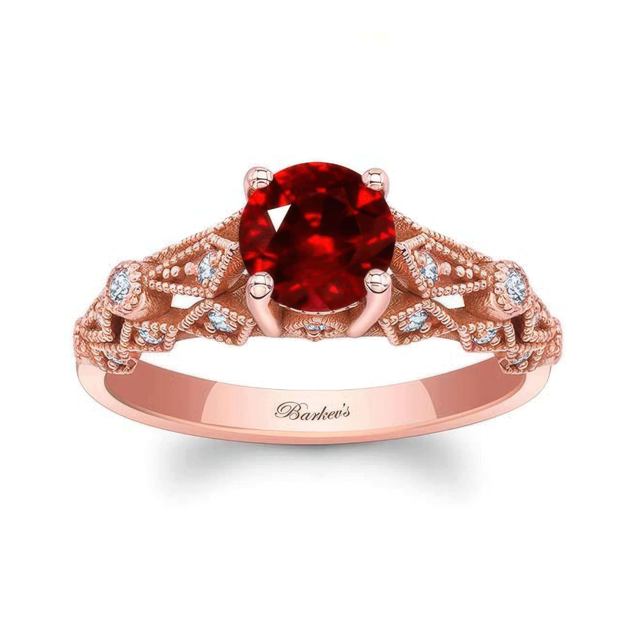 Vintage Ruby And Diamond Ring