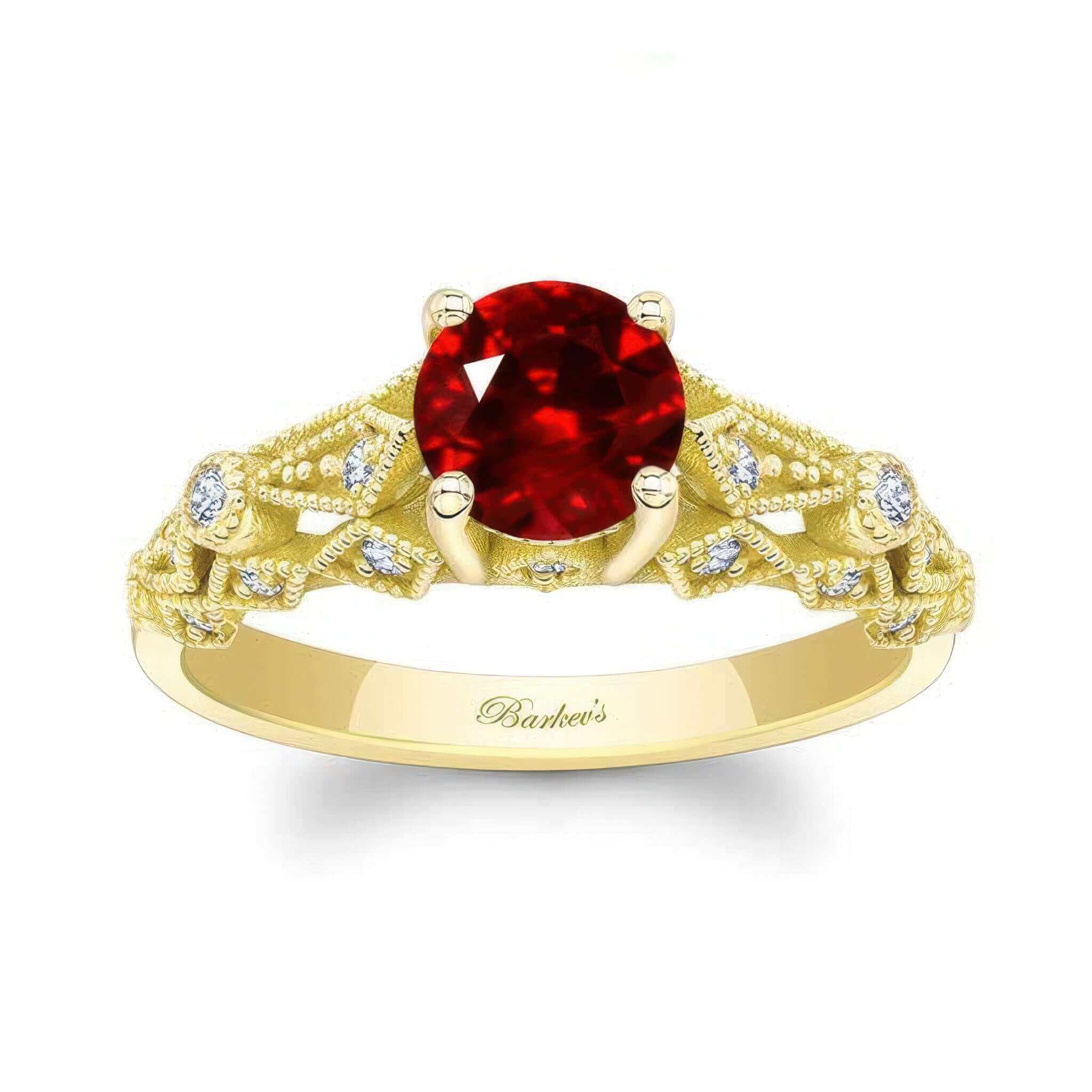 Vintage Ruby And Diamond Ring