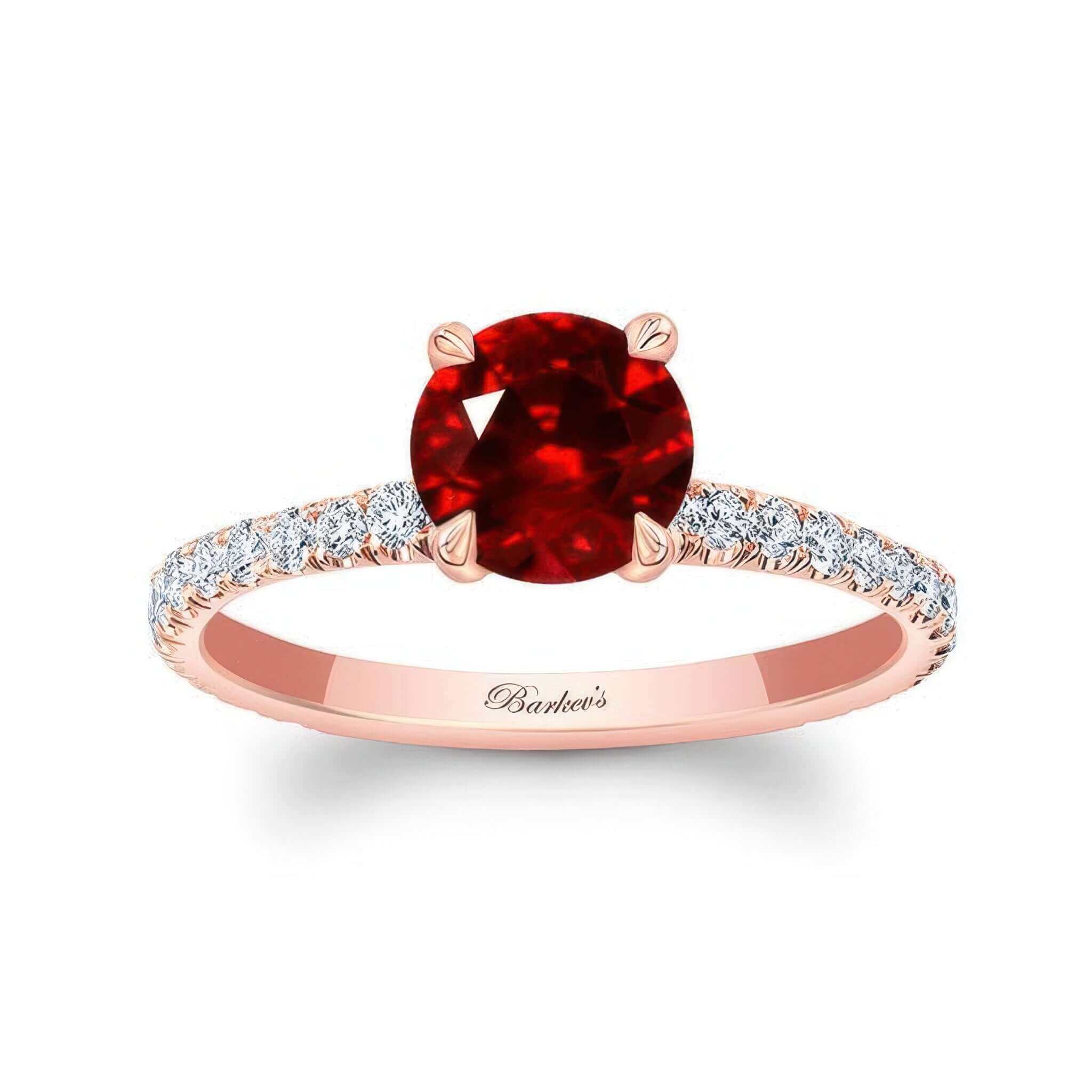 Lab Grown Ruby And Diamond Ring
