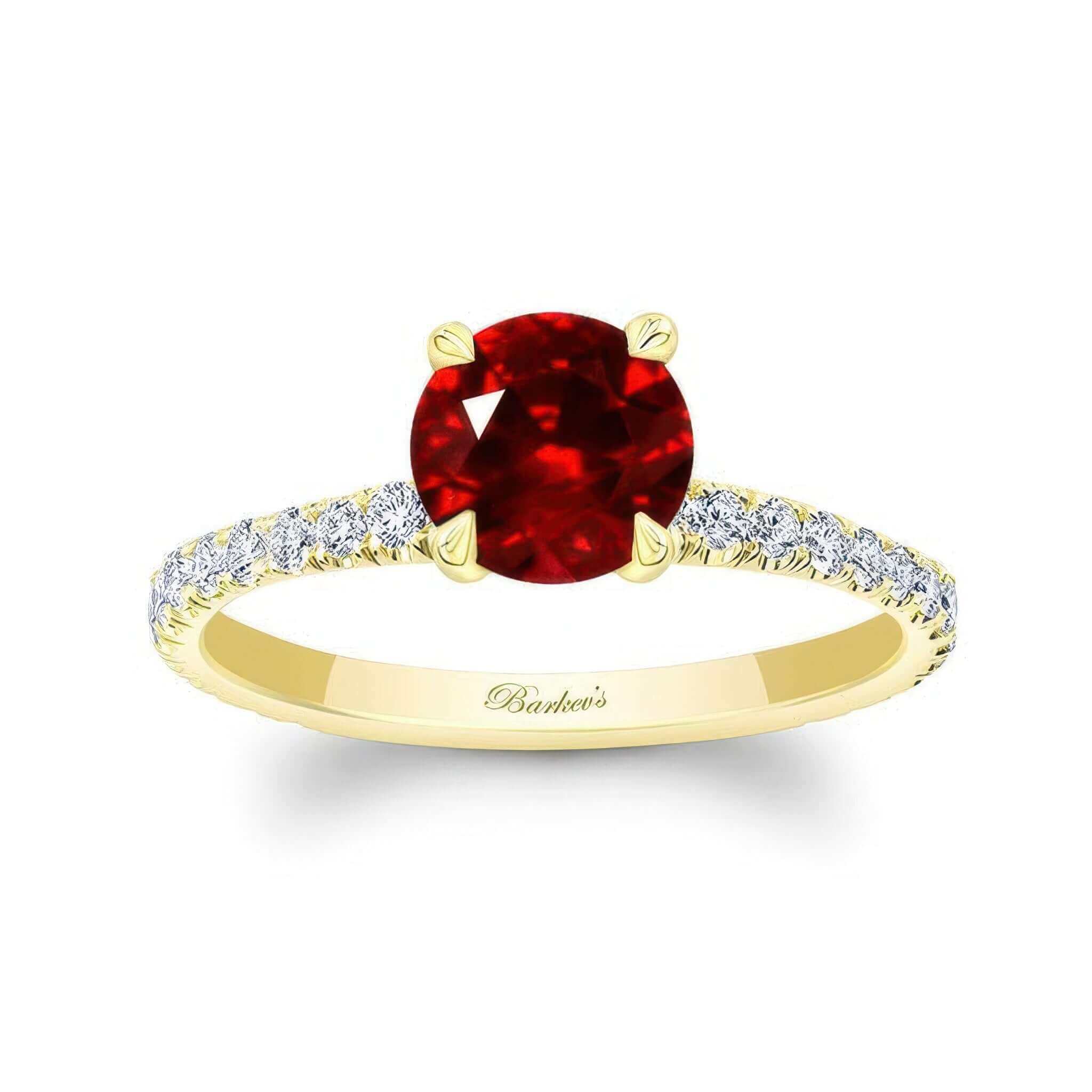 Lab Grown Ruby And Diamond Ring