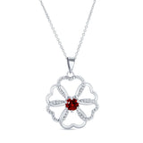 Ruby Heart Necklace