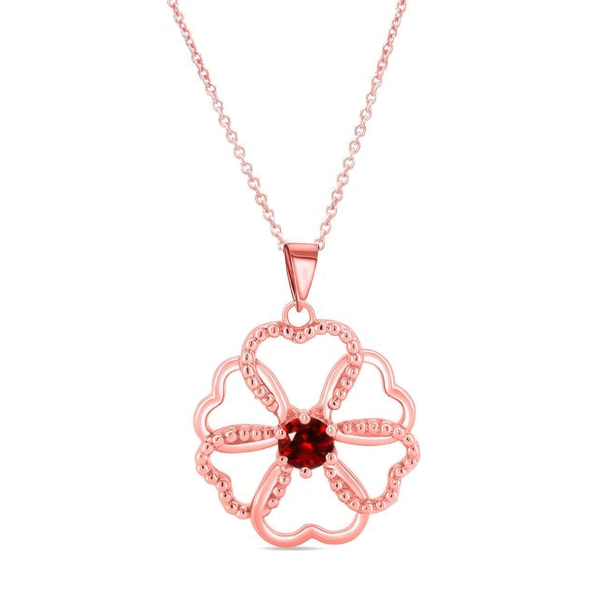 Ruby Heart Necklace