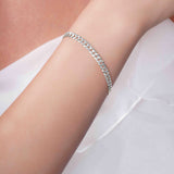 Silver Curb Link Bracelet