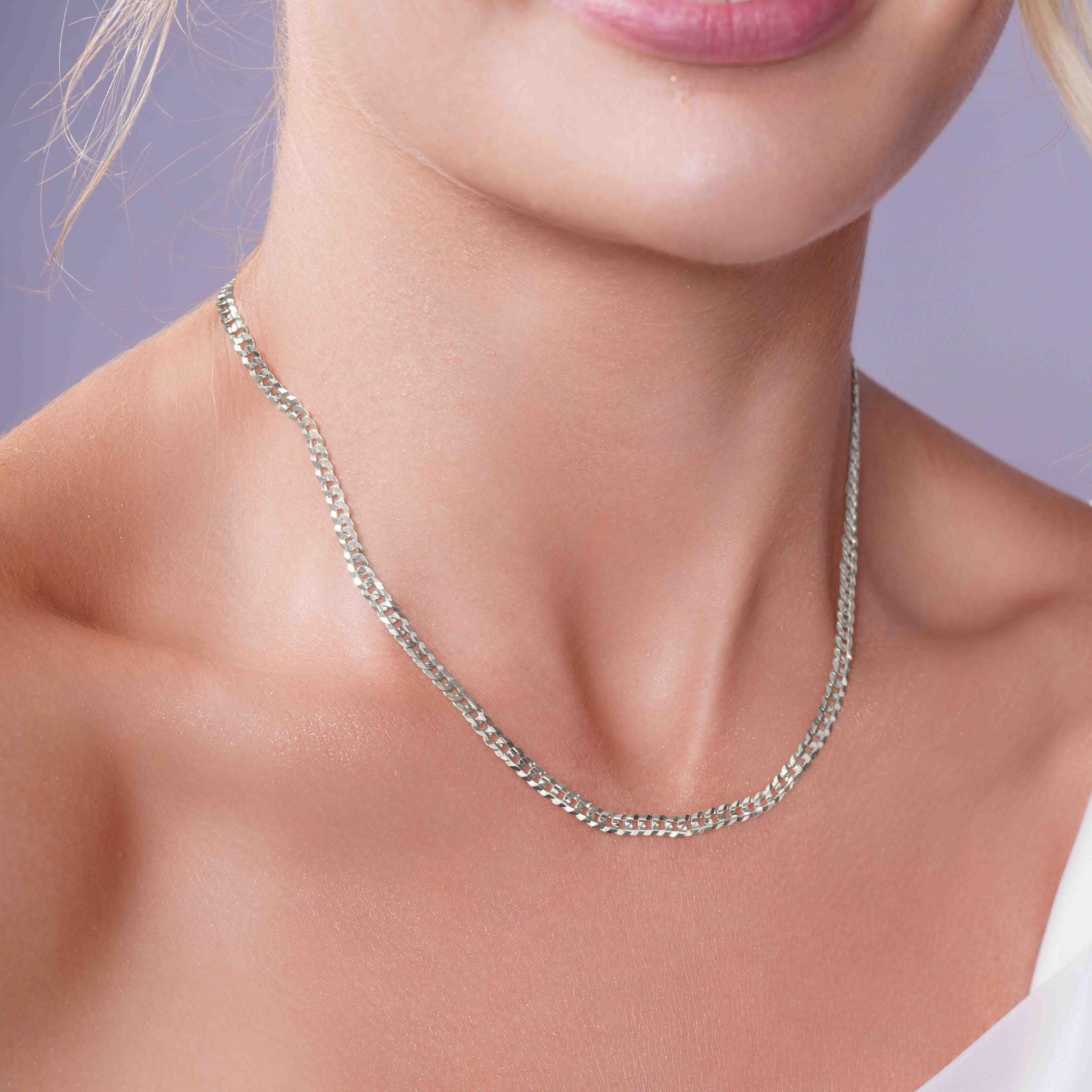 Curb Silver Chain