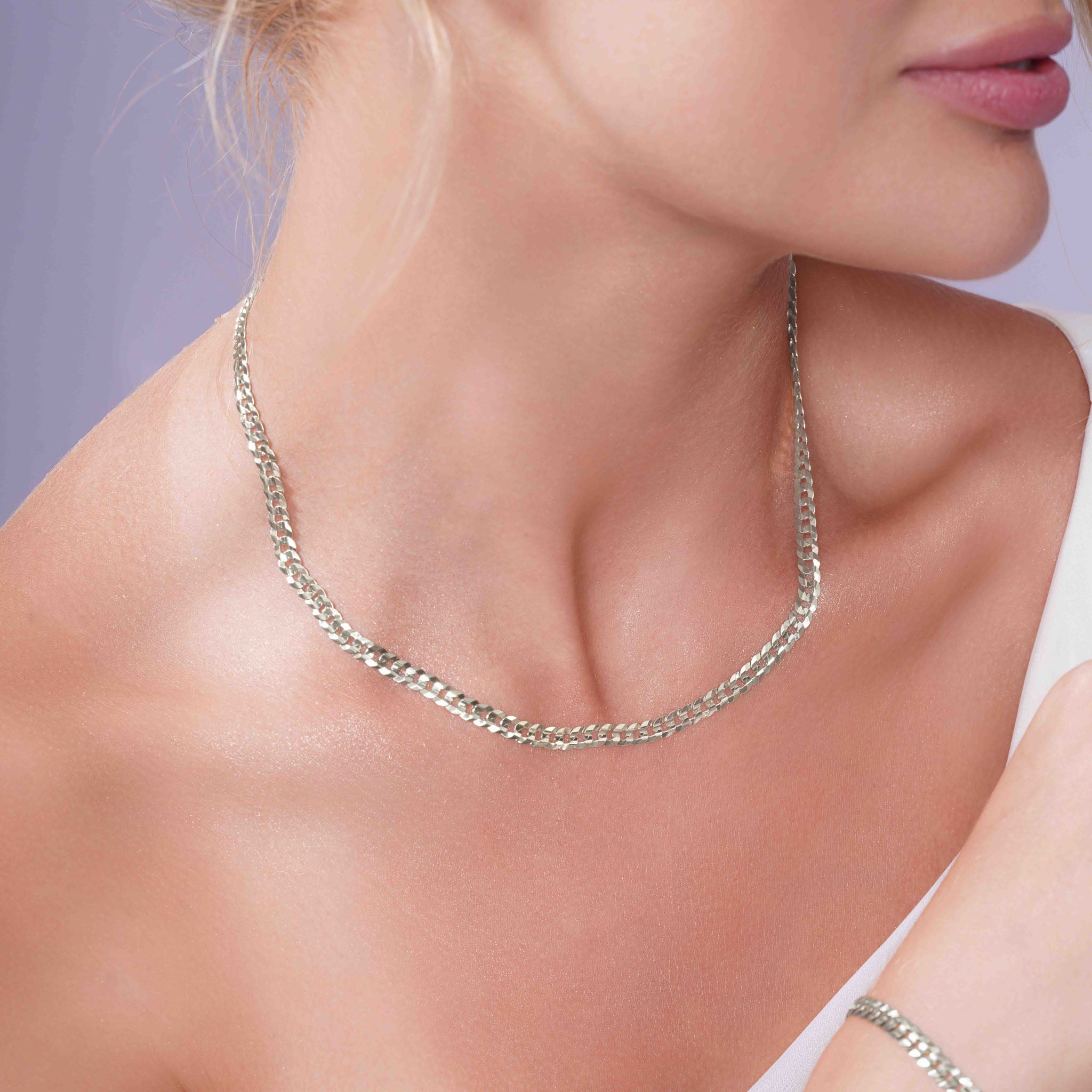Curb Silver Chain
