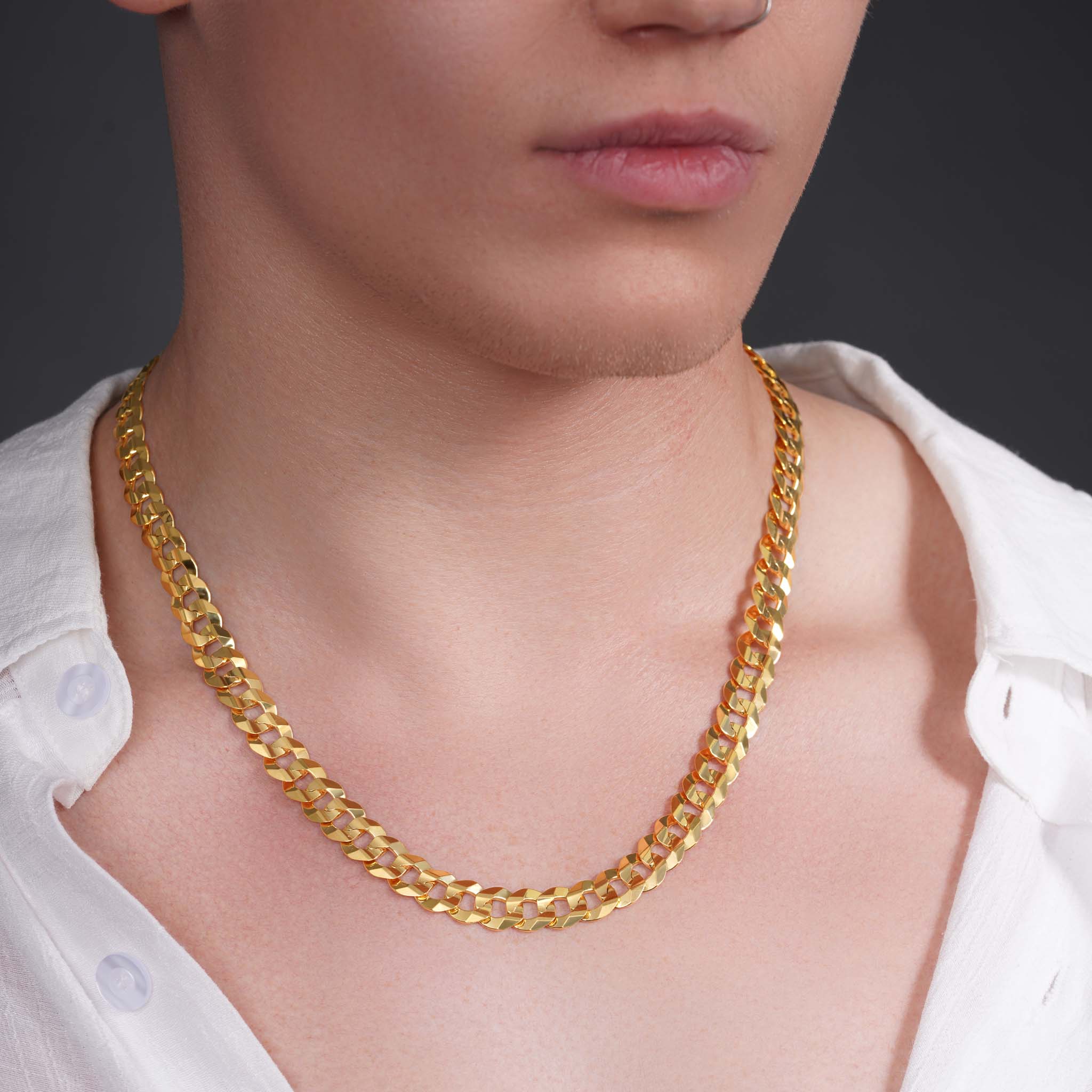 Men's Vermeil Curb Chain
