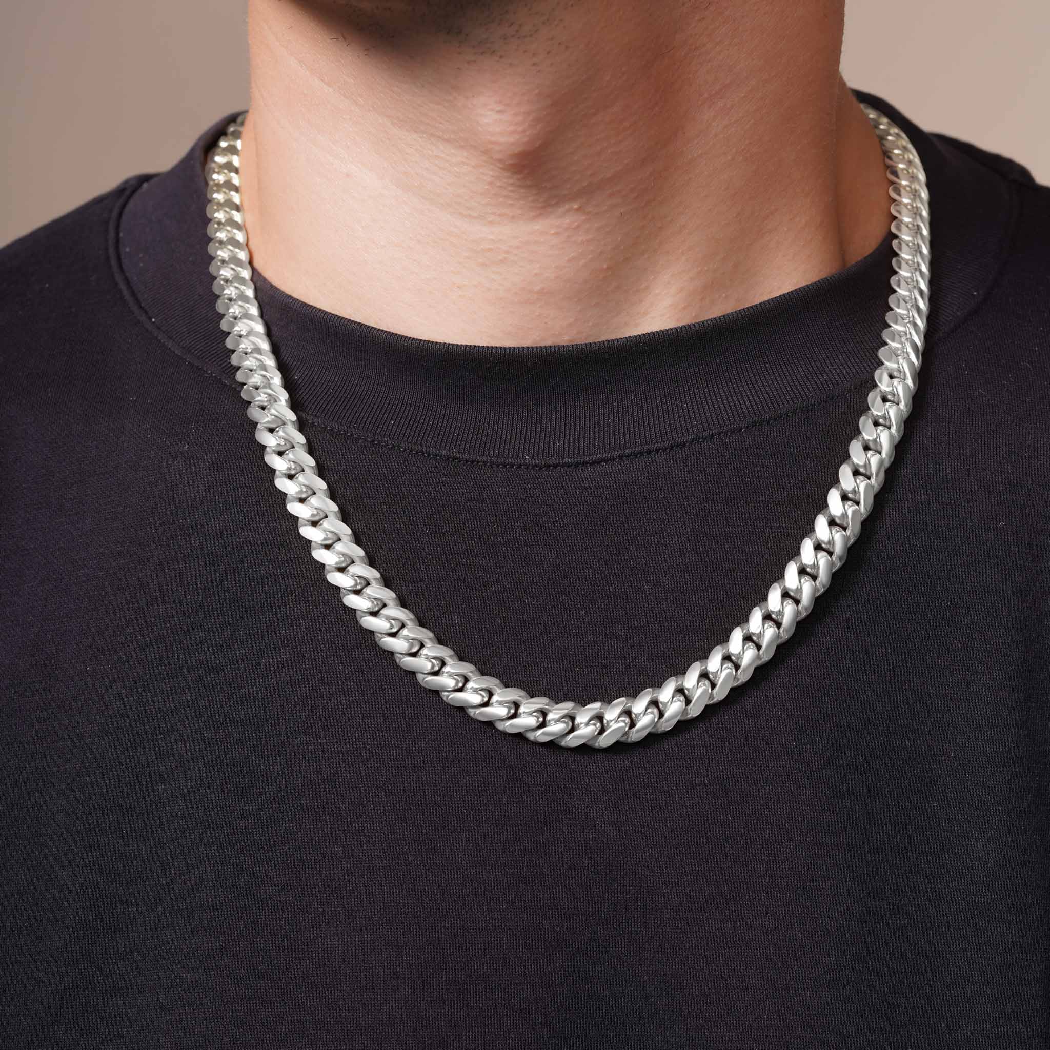 Men's Silver Miami Cuban Chain