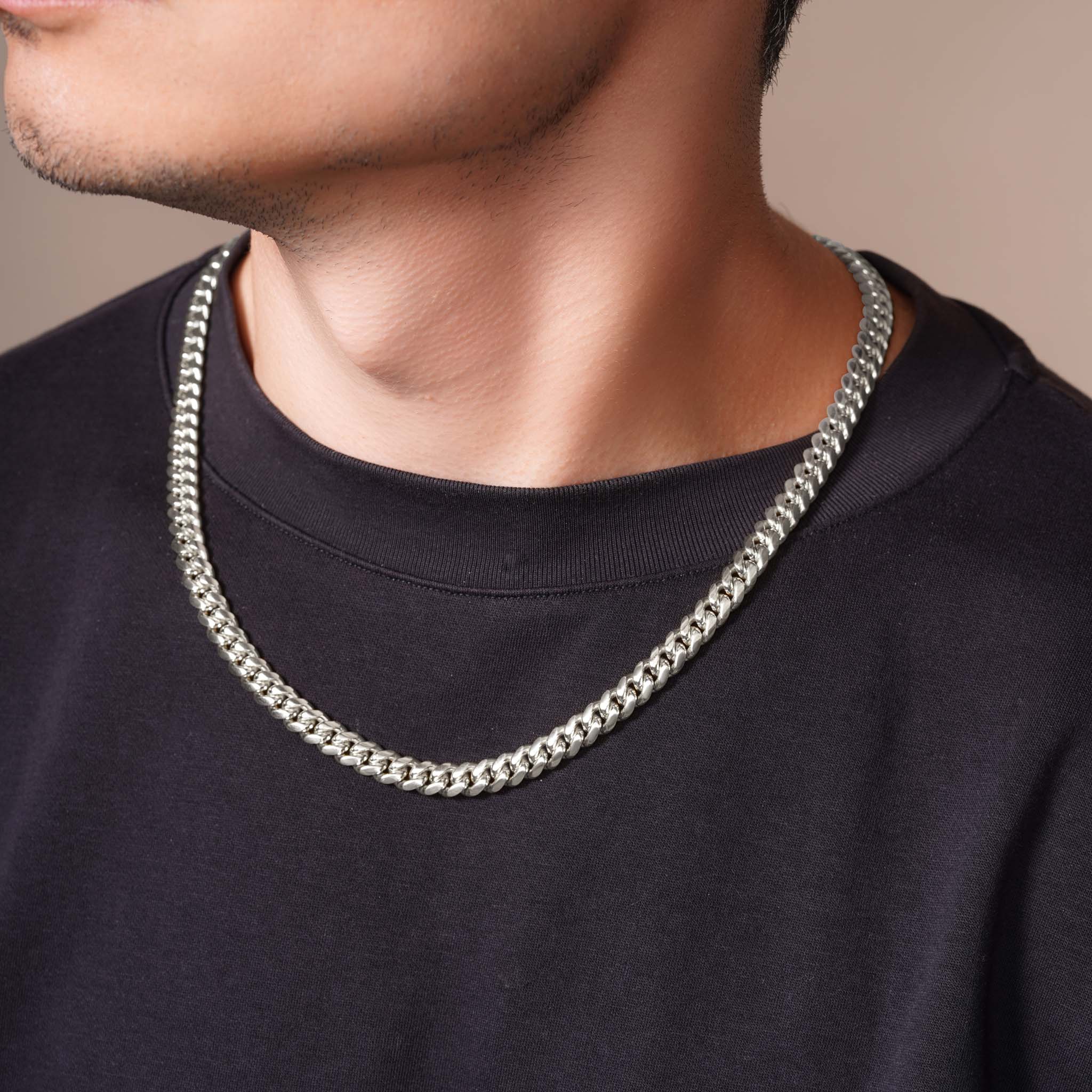 Men's Silver Miami Cuban Chain