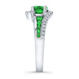 Unique Tsavorite Engagement Ring