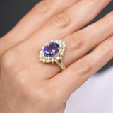 5 Carat Oval Tanzanite Ring
