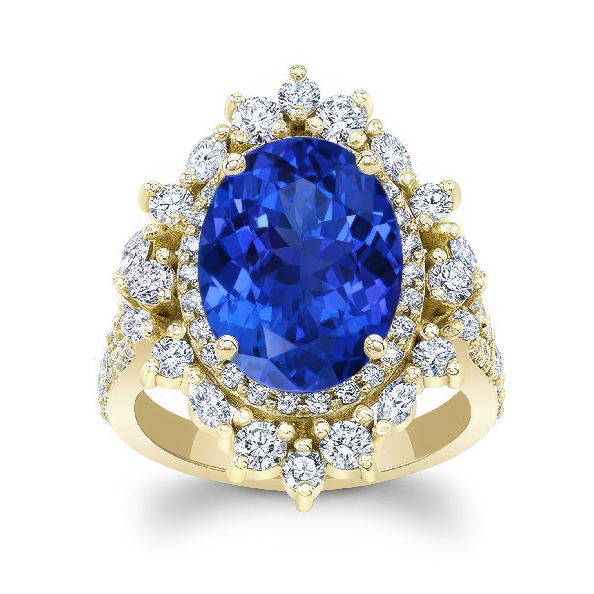 5 Carat Oval Tanzanite Ring