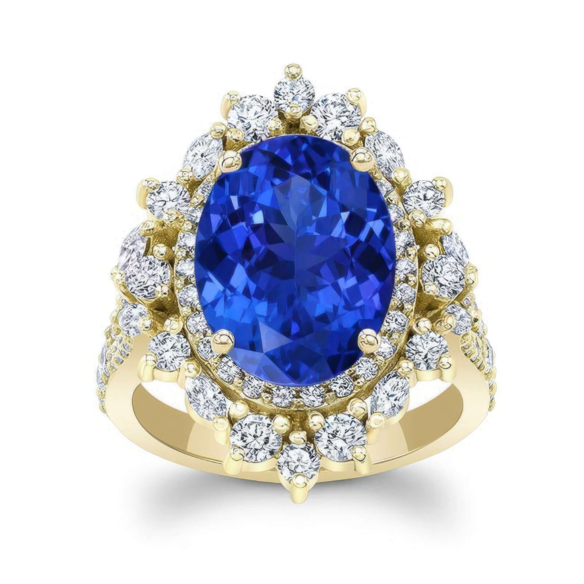 5 Carat Oval Tanzanite Ring