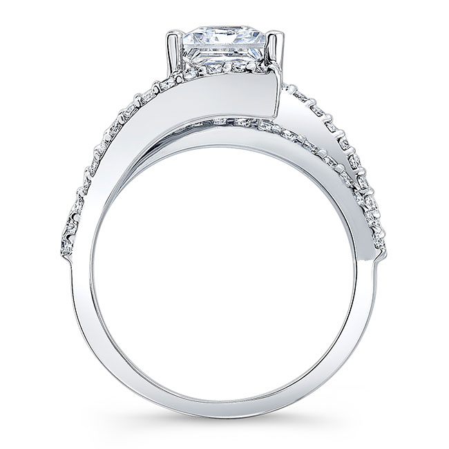 Split Shank Princess Cut Lab Grown Diamond Engagement Ring Image 2