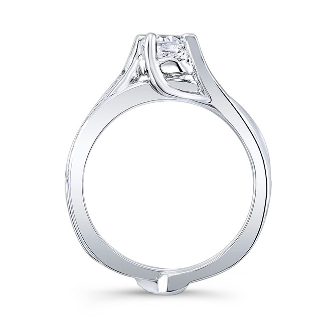 0.75 Carat Lab Diamond Interlocking Bridal Set Image 2