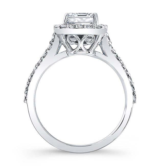 Emerald Cut Diamond Halo Ring | Barkev's