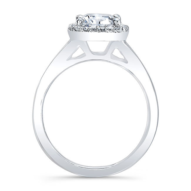 Cushion Lab Diamond Halo Ring Image 2