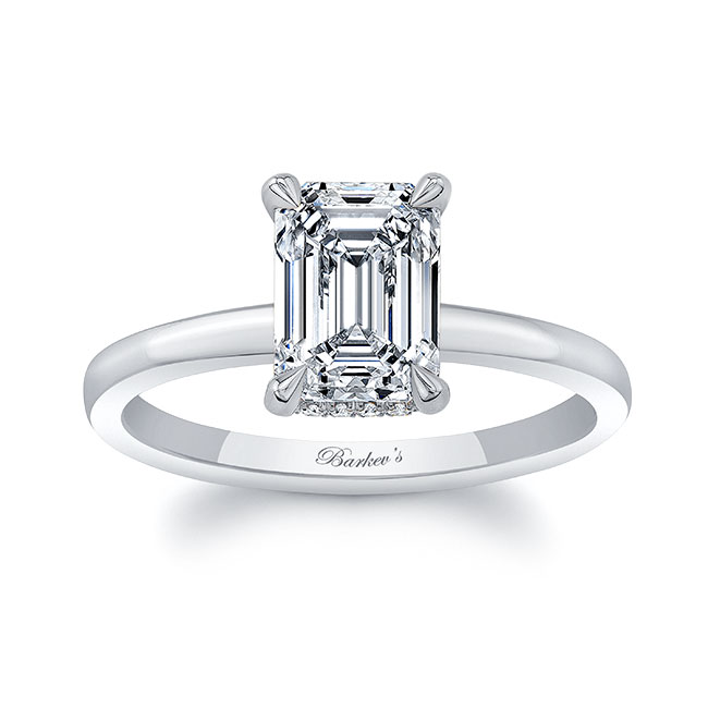 Lia Emerald Cut Lab Grown Diamond Engagement Ring