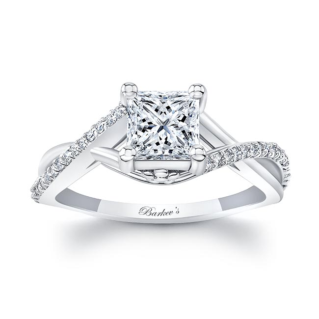 One Carat Princess Cut Diamond Ring