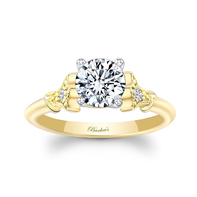 Diamond Yellow Gold Ring – Meira T Boutique