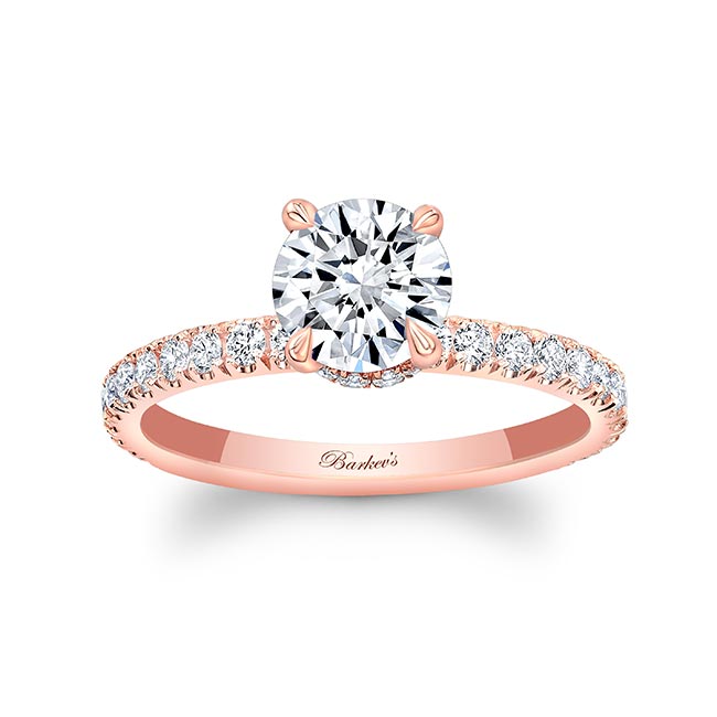 Buy 14k Rose Gold Round Diamond Square Halo Engagement Ring 1.64ct Online  at SO ICY JEWELRY