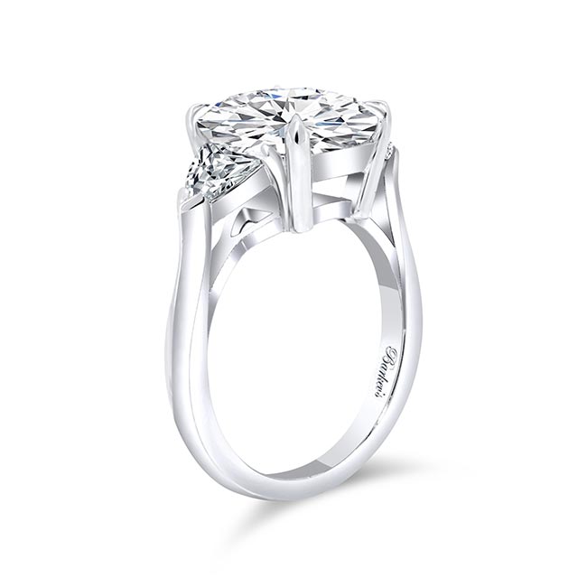 White Gold 3.5 Carat Radiant Cut Lab Diamond Ring Image 2