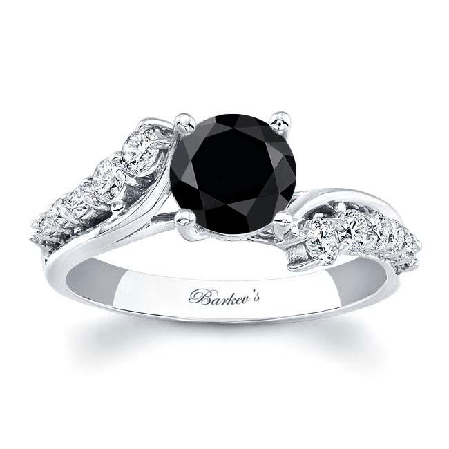 Classic Black And White Diamond Ring