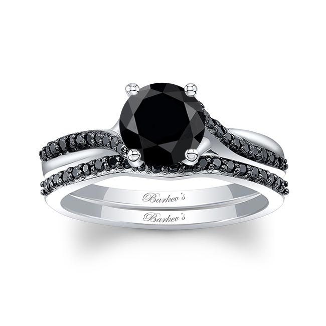 Black Diamond Overlap Ring Set