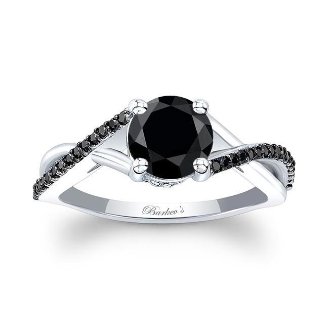 One Carat Black Diamond Ring