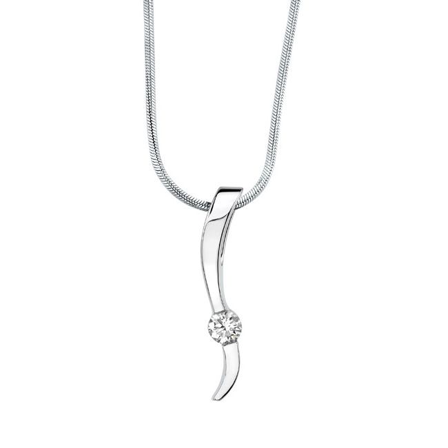 White Gold Diamond Necklace 5190N