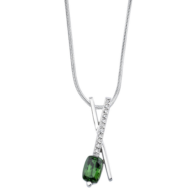 Green Tourmaline Necklace 6748N