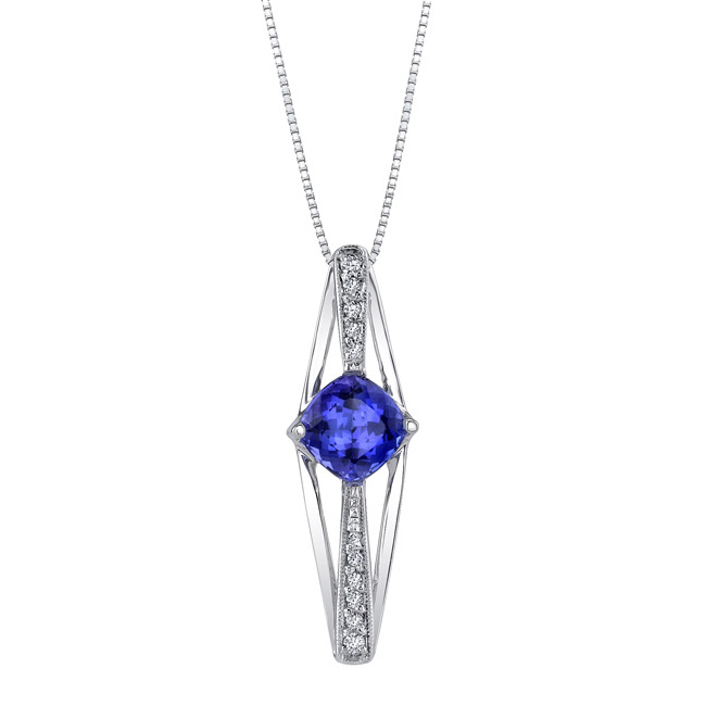 Tanzanite & Diamond Necklace 7744N Image 3